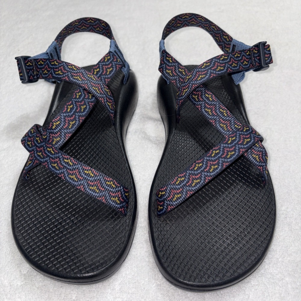 Chaco Z1 Classic Sandals Bloop Navy Spice Adjustable Strap Hiking Women 11 Comfy